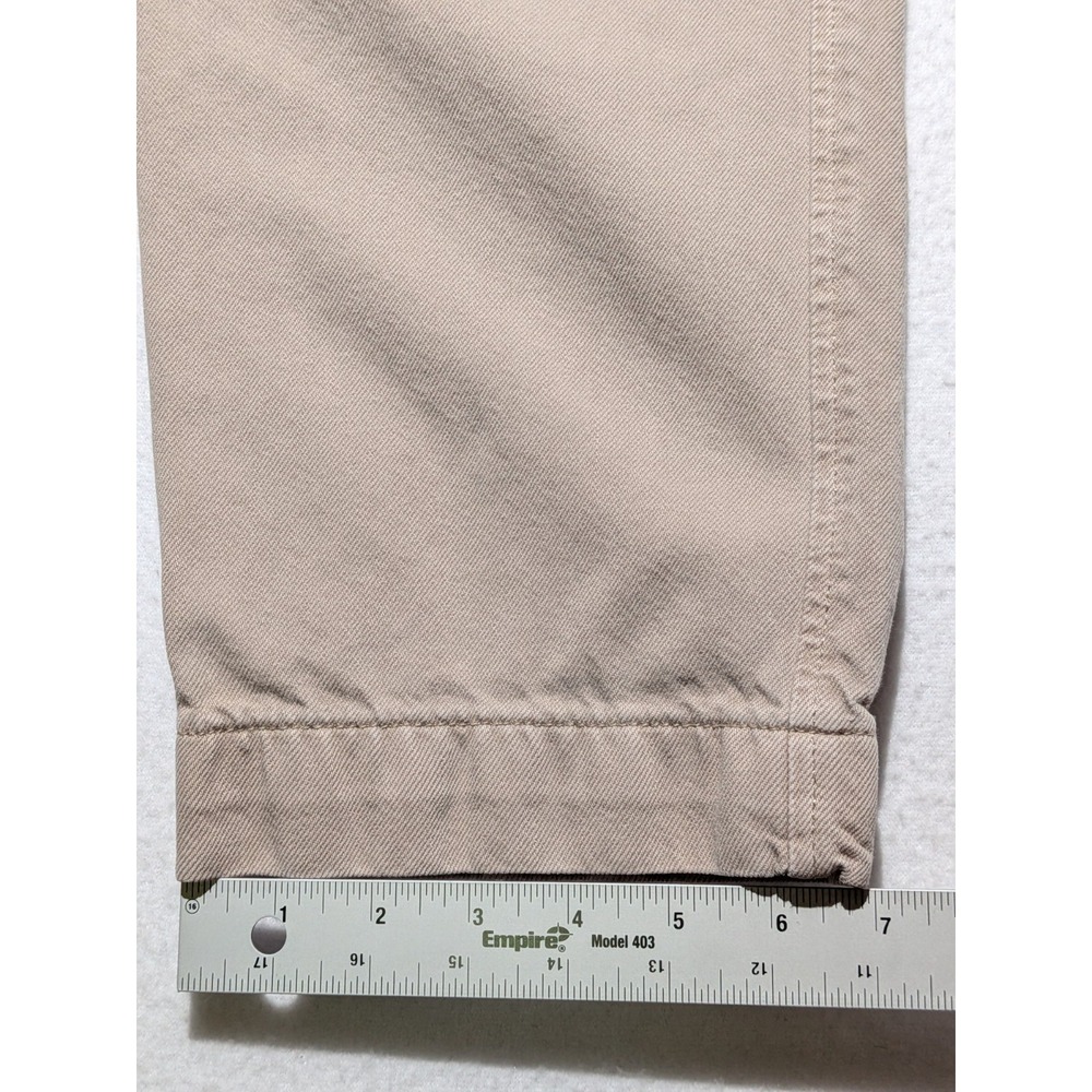 Abercrombie & Fitch Pants 34x30 Khaki Tan Straight Loose Fit Chino - Picture 14 of 15
